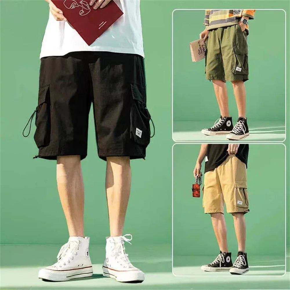 Cargo Shorts Clothing Summer Casual Breeches Bermuda Fashion Los Cortos Cargo Short Men New Spring Men Cotton Beach Pants