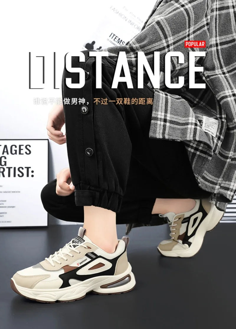 2026 Trendy Sneakers for Men Shoes Summer Outdoor Wear-Resistant Casual Sports Skateboard Shoes Fashion Breathable Shoes