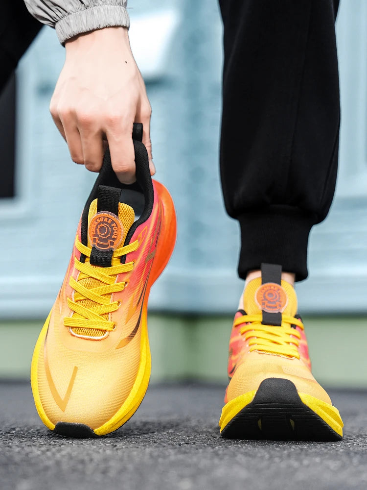 2025 new men's and women's running shoes breathable leisure sports shoes non-slip cushioning comfortable tennis shoes male 36-45