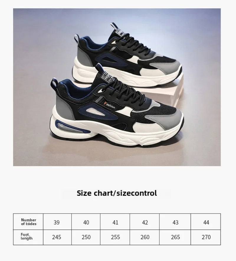 2026 Trendy Sneakers for Men Shoes Summer Outdoor Wear-Resistant Casual Sports Skateboard Shoes Fashion Breathable Shoes