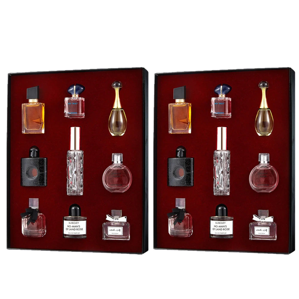 7.5ml*8pcs Women Perfume Men Pheromones Fragrance Long Lasting Woody Floral Cologne Compact Portable Perfumes Luxury Gift Set