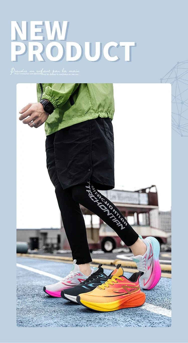 2025 new men's and women's running shoes breathable leisure sports shoes non-slip cushioning comfortable tennis shoes male 36-45