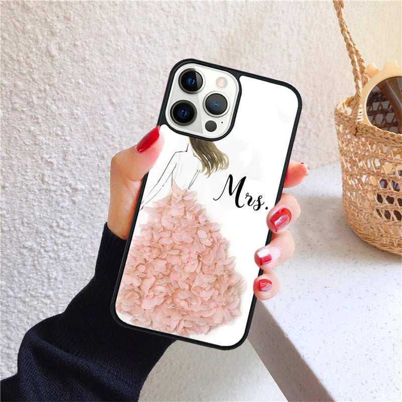 Bride To Be Phone Case for iPhone 17 Air 16 15 14 12 13 PLUS 11 PRO MAX Back Cover Fundas Shell
