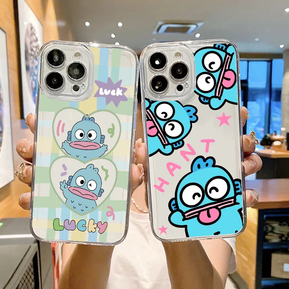 Cartoon H-Hangyodons Phone Case FUNDA For iPhone 12 11 13 14 15 16 MINI Max Pro Plus Shockproof Soft Clear Back Cover