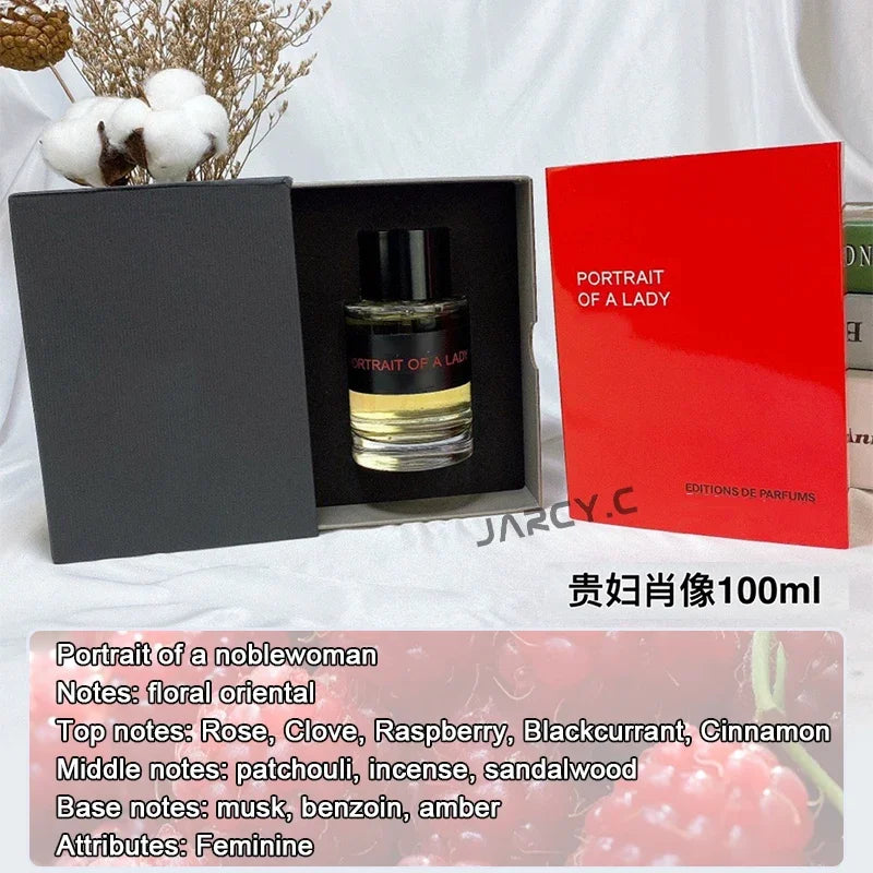 Brand 100ml Portrait of a noblewoman Women Perfume Lasting Woody Flora Cologne Men Fragrance Pheromone Dating Everyday Perfume