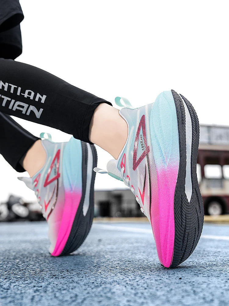 2025 new men's and women's running shoes breathable leisure sports shoes non-slip cushioning comfortable tennis shoes male 36-45