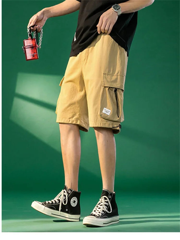 Cargo Shorts Clothing Summer Casual Breeches Bermuda Fashion Los Cortos Cargo Short Men New Spring Men Cotton Beach Pants