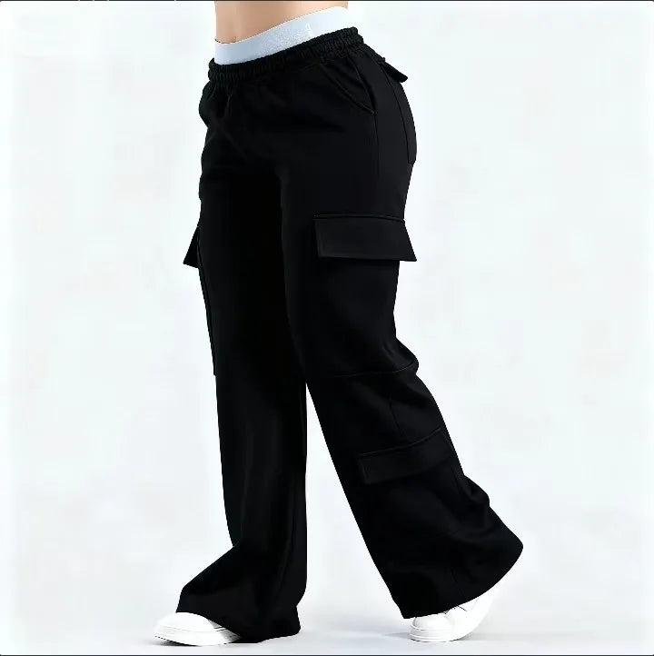 2026 Casual Pants Pantalones Simple Style Straight Pant Trouser Commuting Sports Trendy Solid Color All-match Women's Clothing