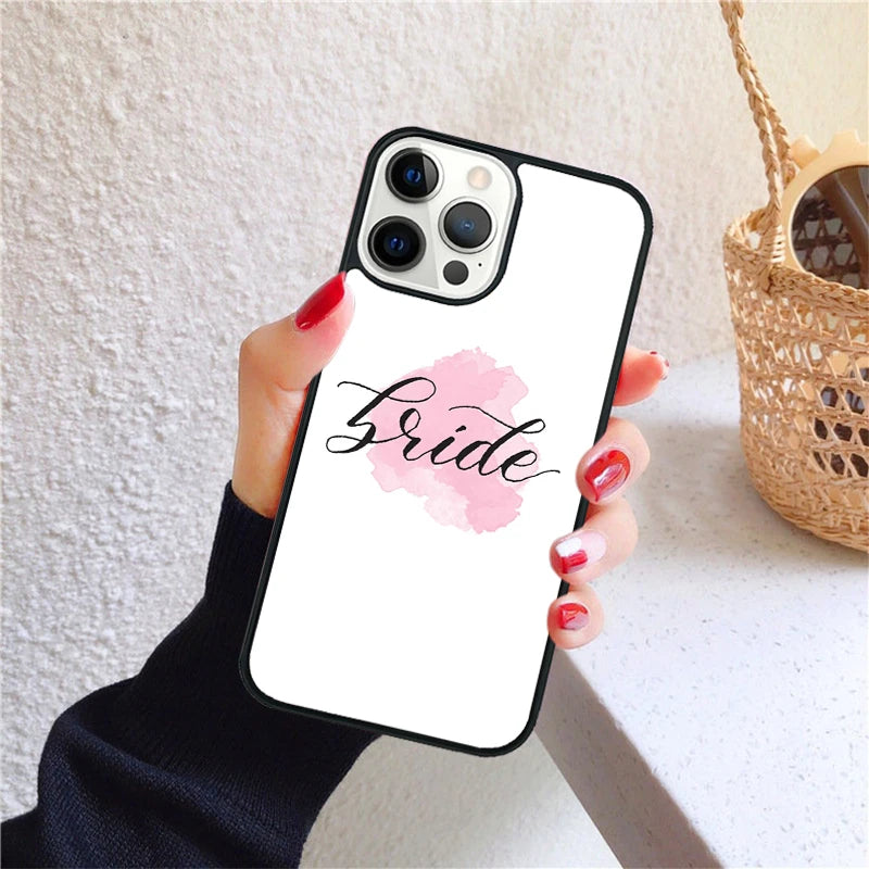Bride To Be Phone Case for iPhone 17 Air 16 15 14 12 13 PLUS 11 PRO MAX Back Cover Fundas Shell