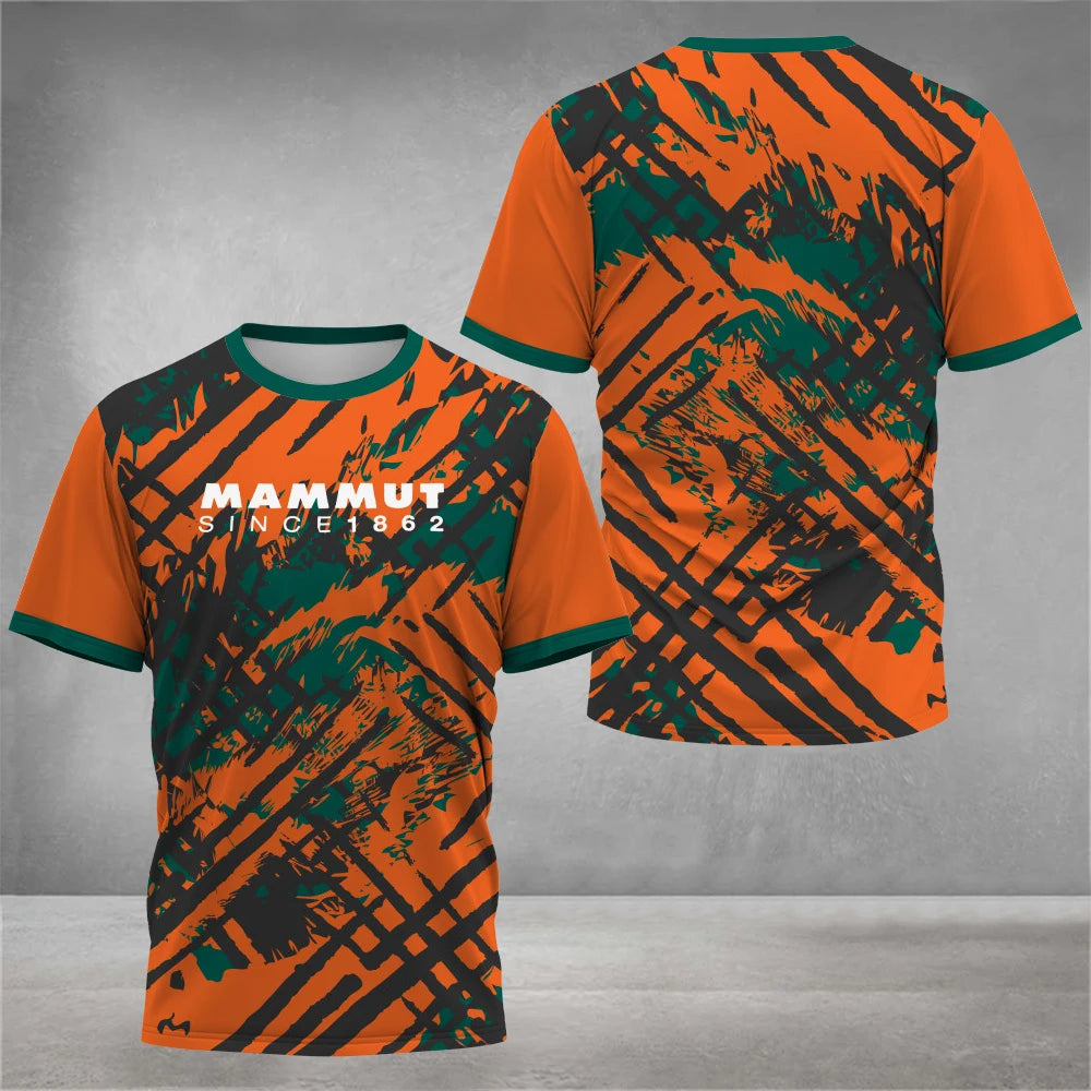 Camiseta de manga corta a la moda para hombre,ropa de verano cómoda y transpirable con estampado 3D,