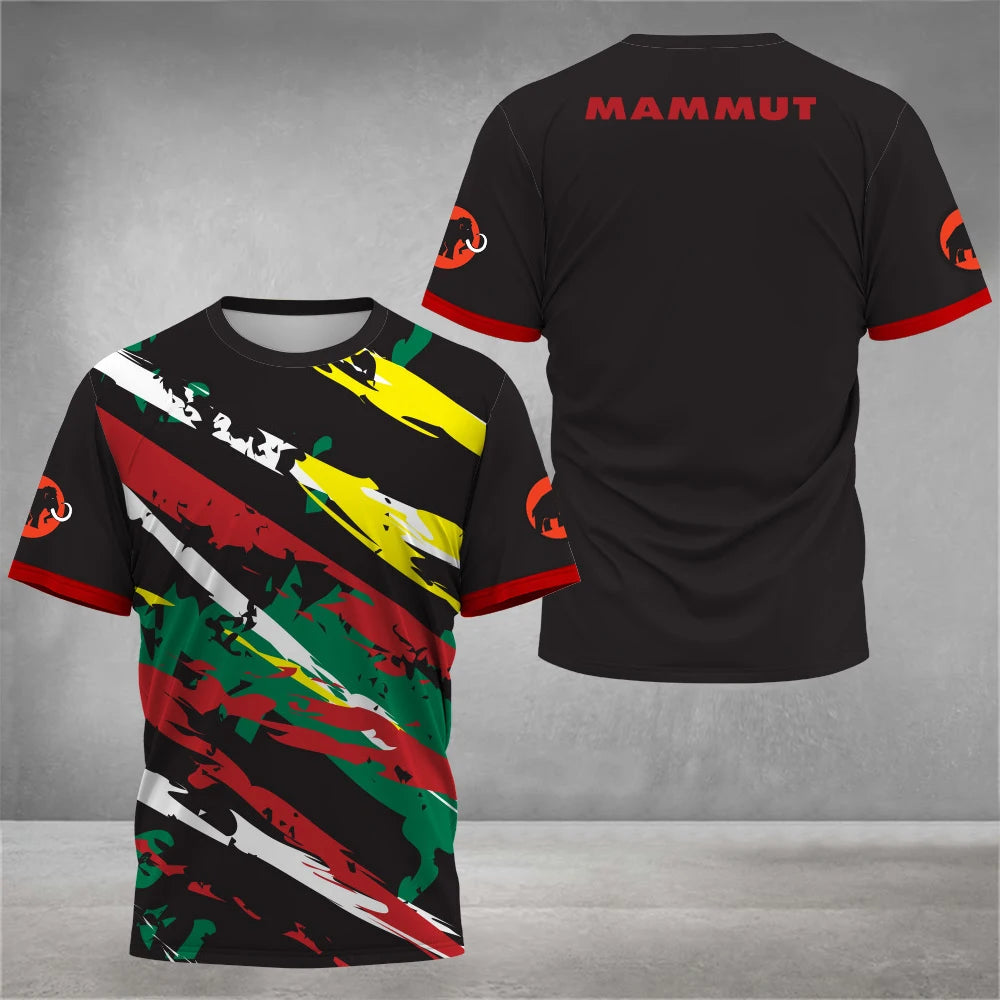 Camiseta de manga corta a la moda para hombre,ropa de verano cómoda y transpirable con estampado 3D,