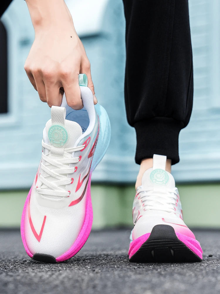 2025 new men's and women's running shoes breathable leisure sports shoes non-slip cushioning comfortable tennis shoes male 36-45