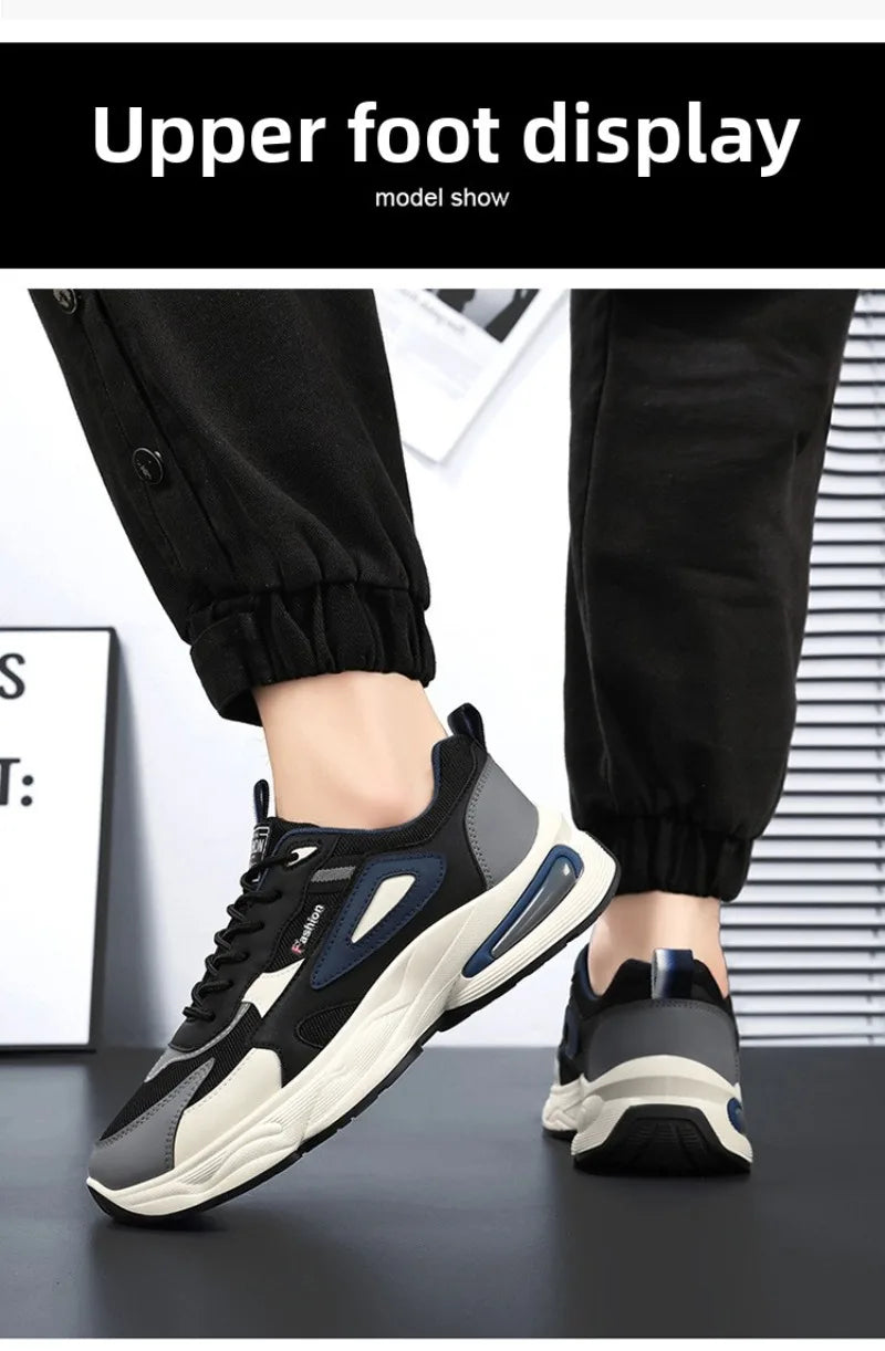 2026 Trendy Sneakers for Men Shoes Summer Outdoor Wear-Resistant Casual Sports Skateboard Shoes Fashion Breathable Shoes