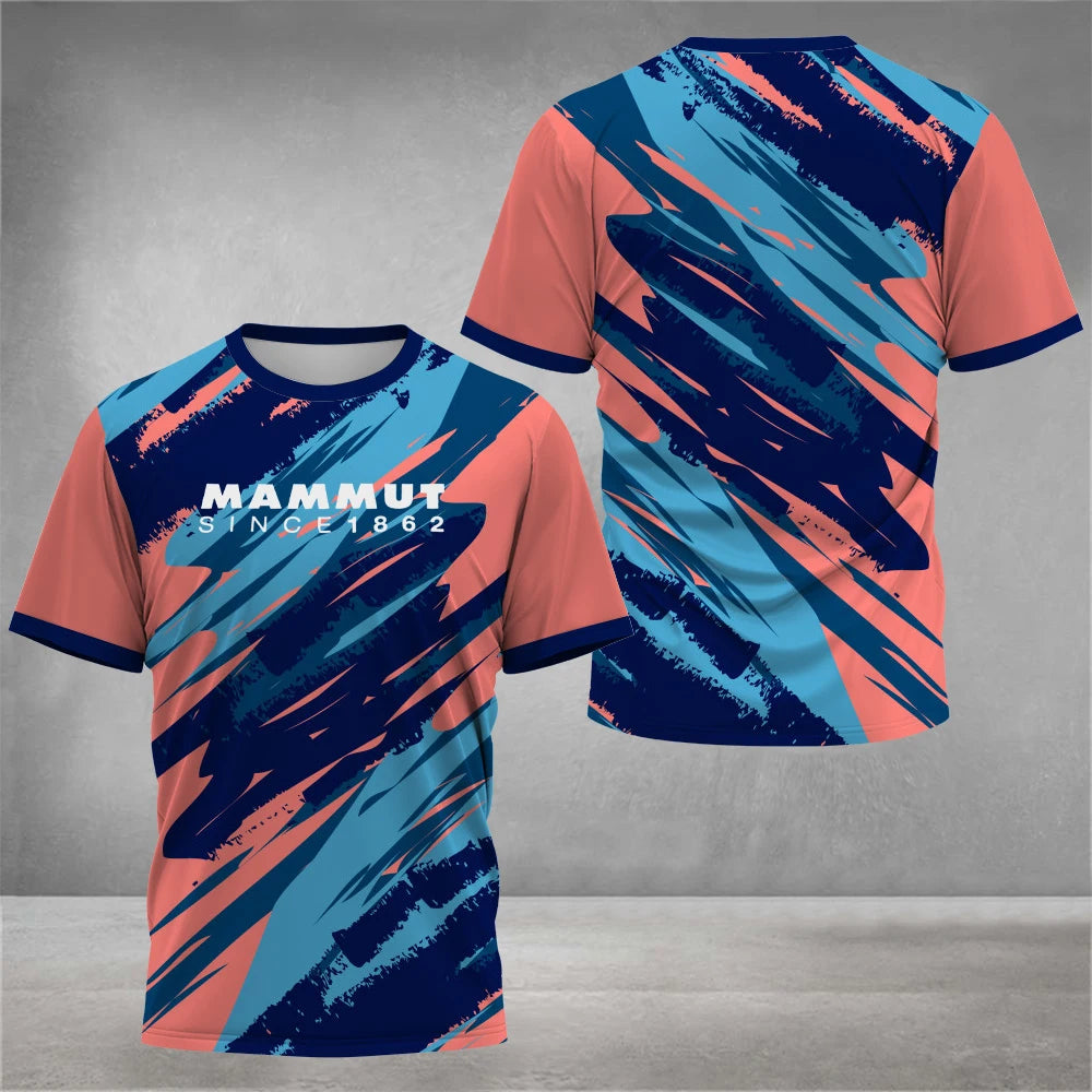 Camiseta de manga corta a la moda para hombre,ropa de verano cómoda y transpirable con estampado 3D,