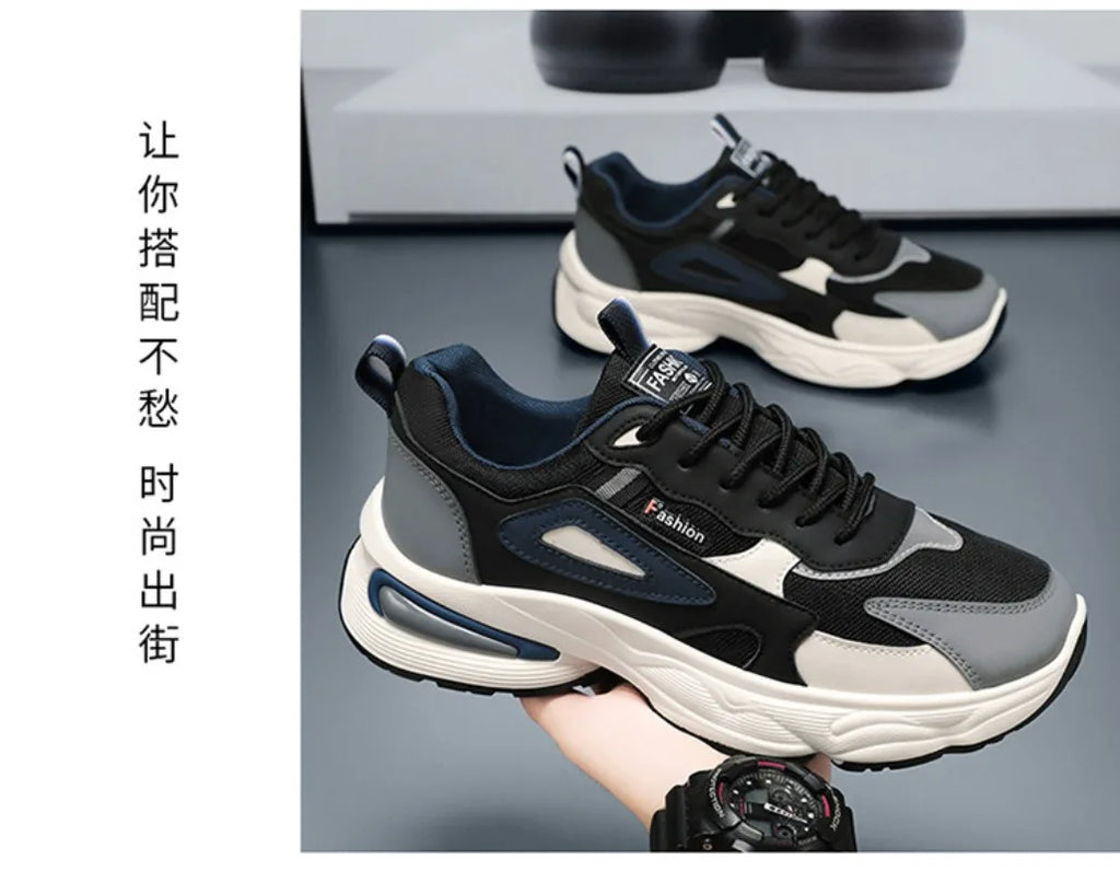 2026 Trendy Sneakers for Men Shoes Summer Outdoor Wear-Resistant Casual Sports Skateboard Shoes Fashion Breathable Shoes