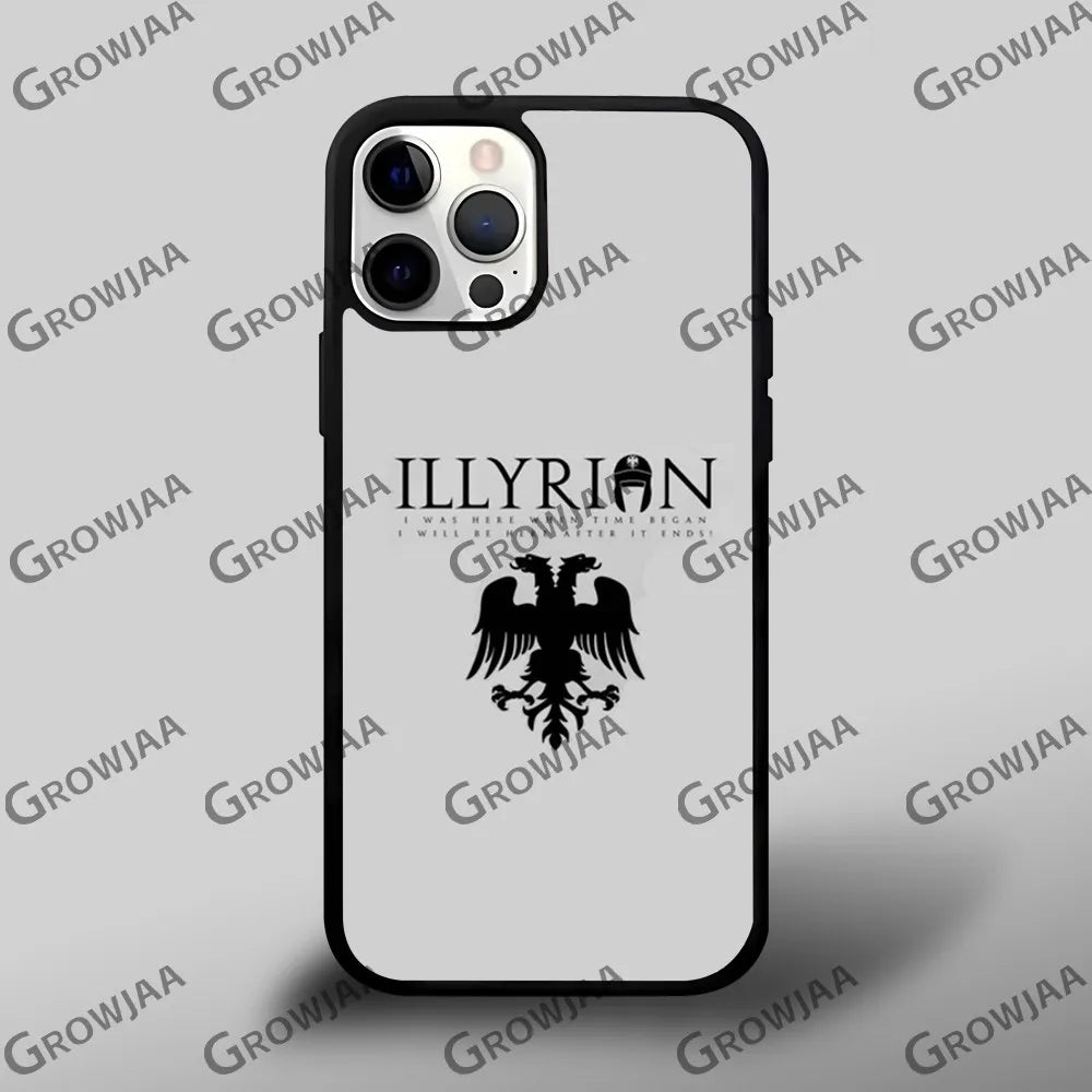 Albania flag Phone Case For iPhone 16 15 14 13 12 11 Pro Xs Max Mini Plus Celulares Hard Funda